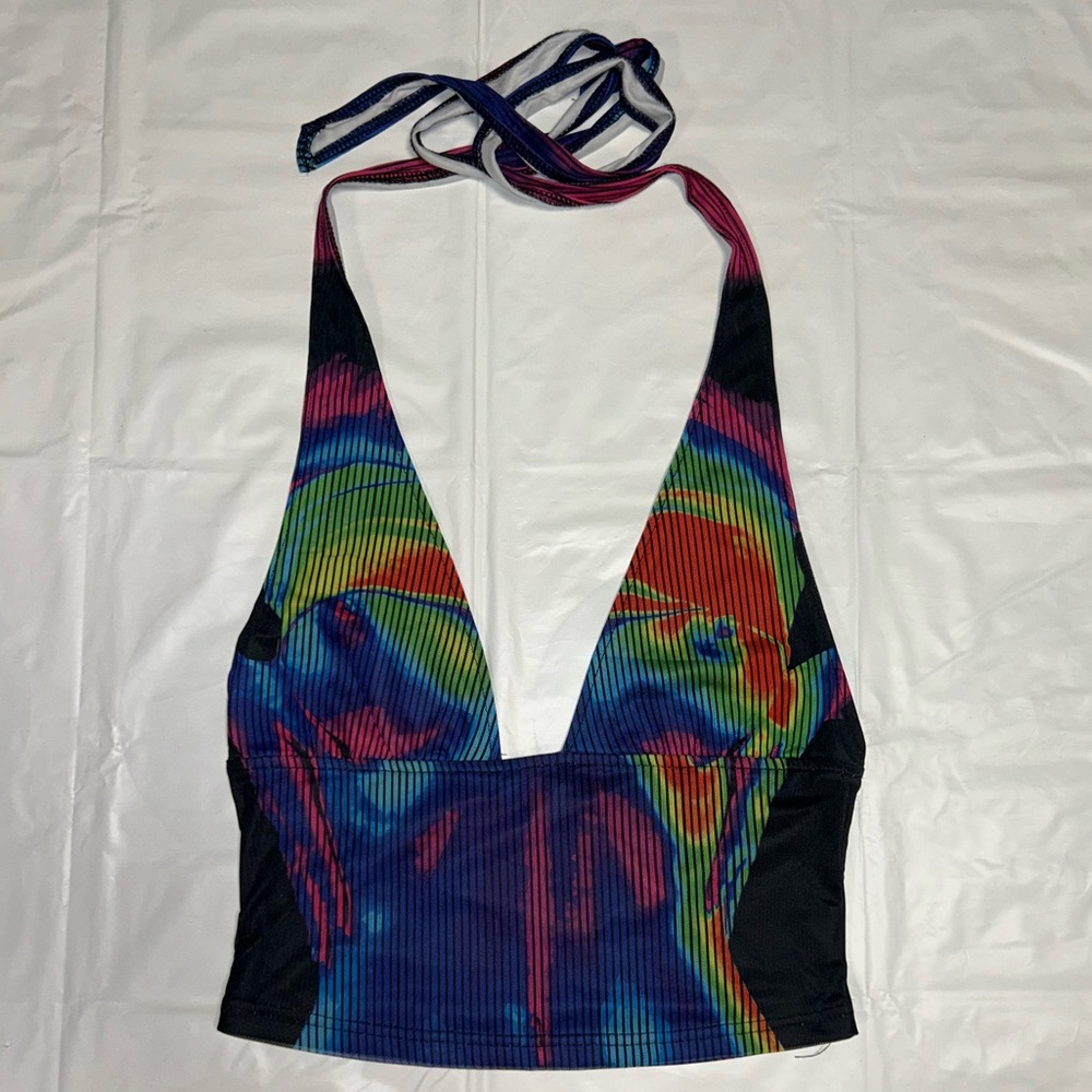 Amazon Multicolor Halter Tank Top